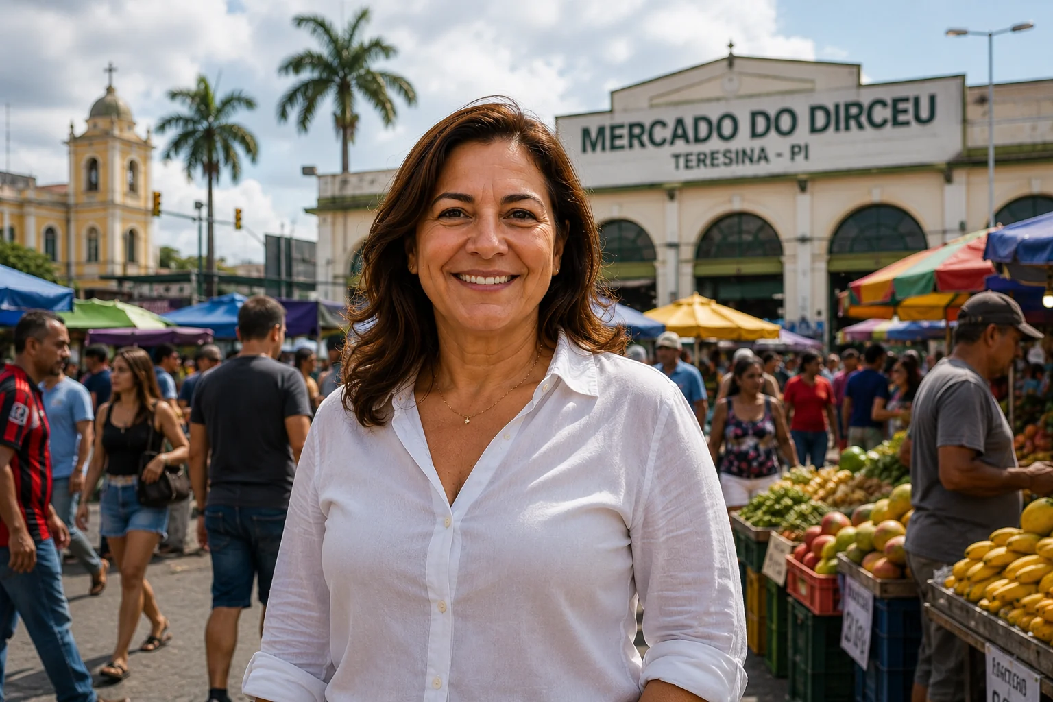 Maria Teresina no Mercado do Dirceu, em Teresina